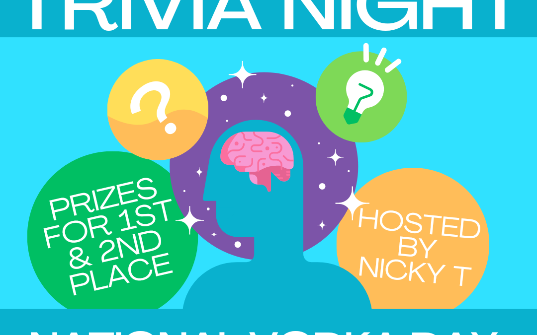Trivia Night 🧠 and National Vodka Day 🍸