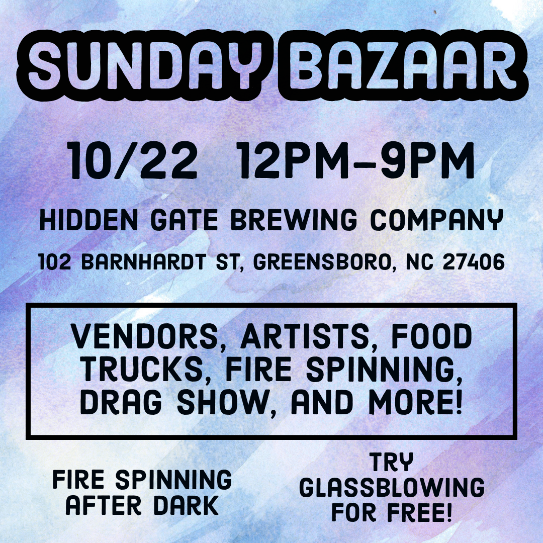 Sunday Bazaar 10/22